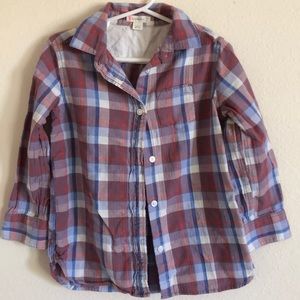 4T Crewcuts plaid shirt, EUC